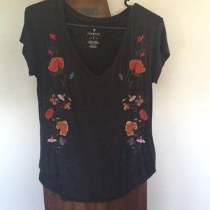 American Eagle Embroidered Tee